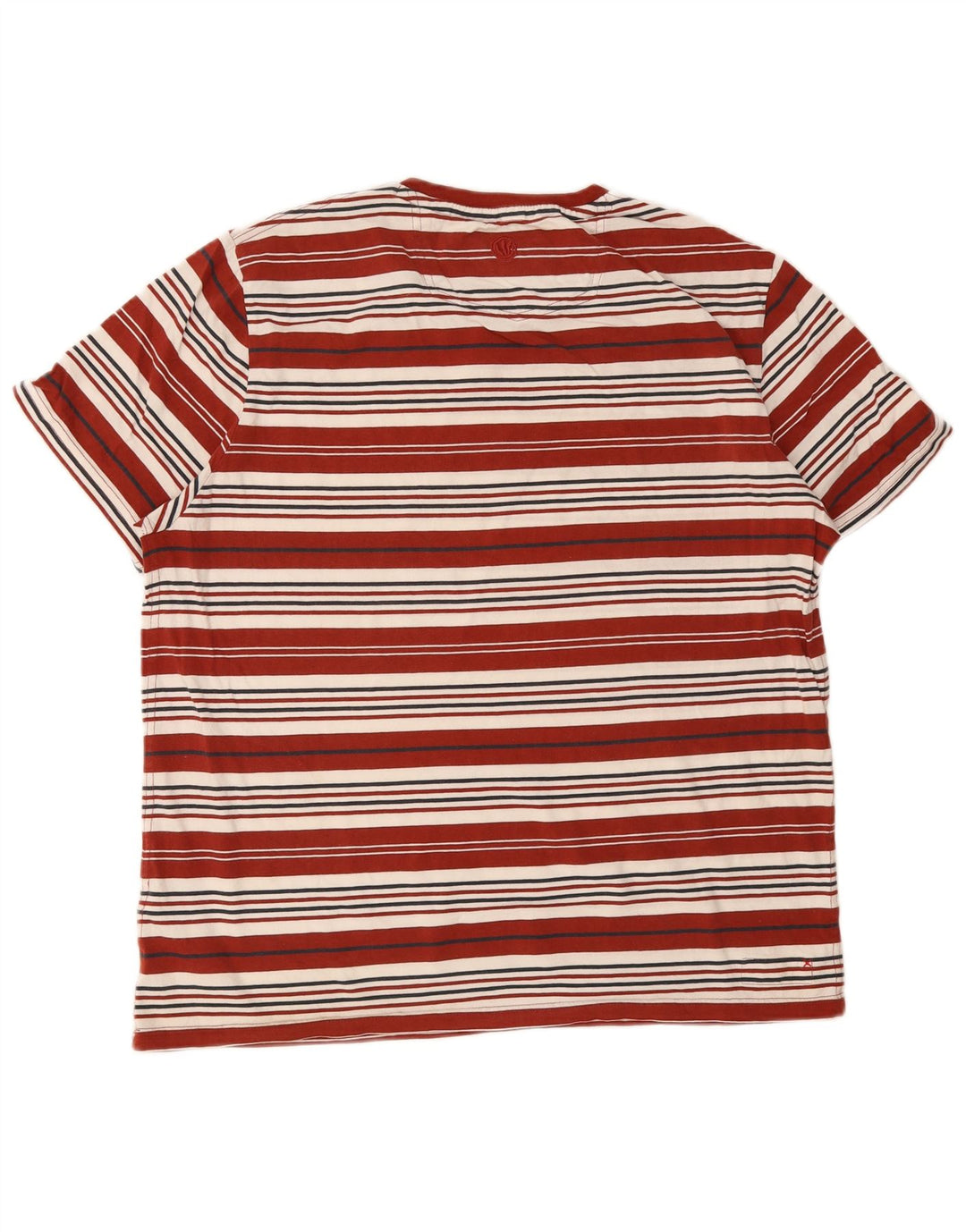 Fat Face Herren-T-Shirt aus Baumwolle, groß, rot gestreift