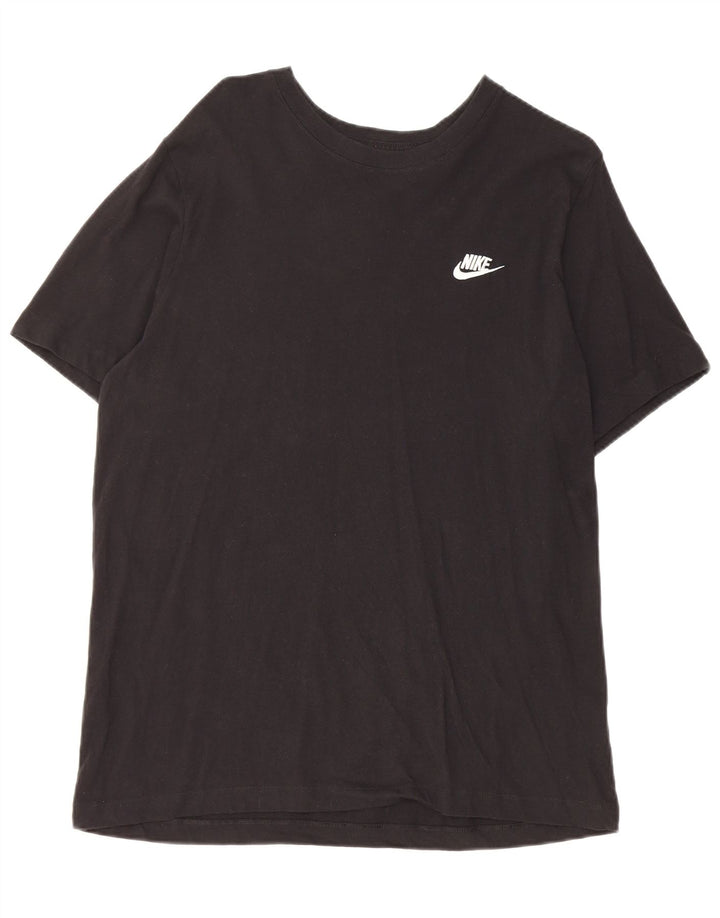 Nike Herren T-Shirt Top Large Schwarz Baumwolle