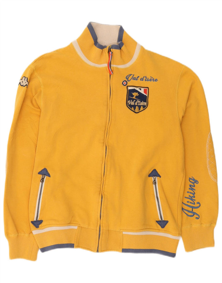 Kappa Herren Val D'isere Graphic Trainingsanzug-Oberteil, Jacke, Größe L, Gelb