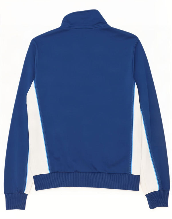 Puma Herren-Trainingsanzugoberjacke aus mittelblauem Colourblock-Polyester