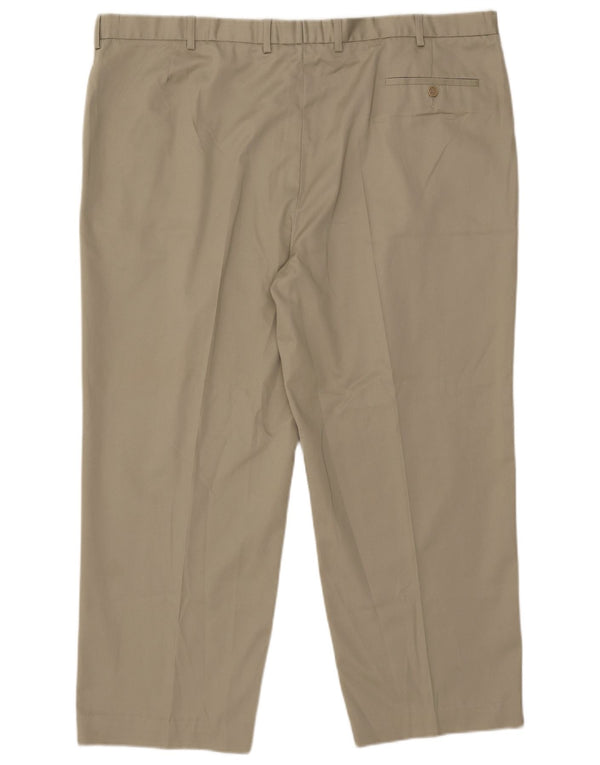 Marks & Spencer Herren-Anzughose mit Pegged-Anzug, W46, L27, Beige, Polyester