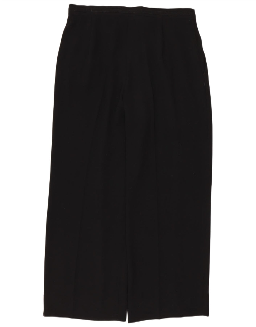 Perte by Krizia Damen Gerade Chinohose W32 L28 Schwarz Polyester