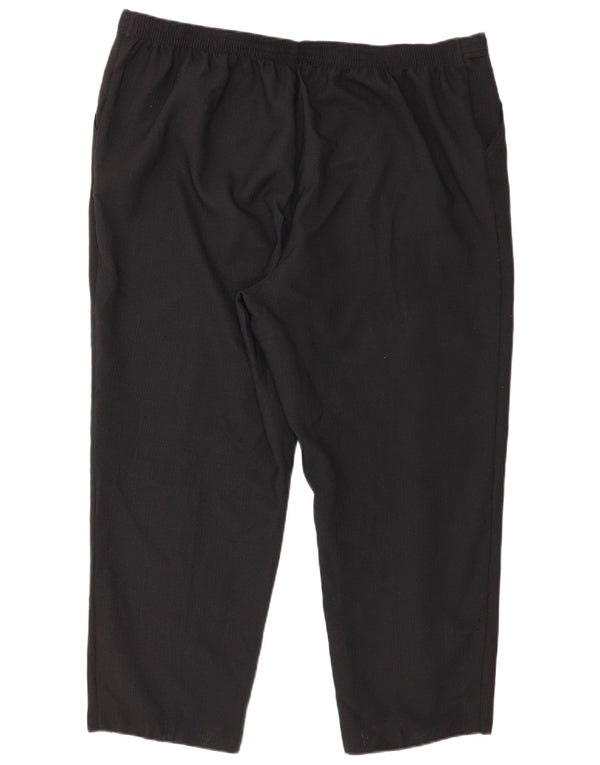 Marks & Spencer Damen Tapered Cropped-Hose UK 22 2XL W44 L27 Schwarz