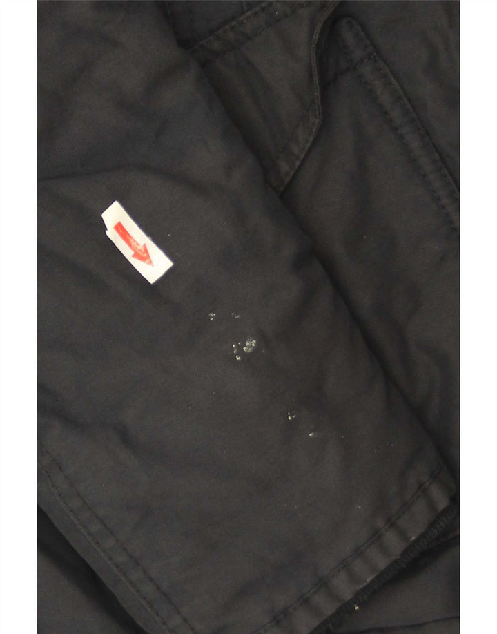 Woolrich Damen-Windbreakerjacke mit Kapuze, UK 10, Größe S, Schwarz