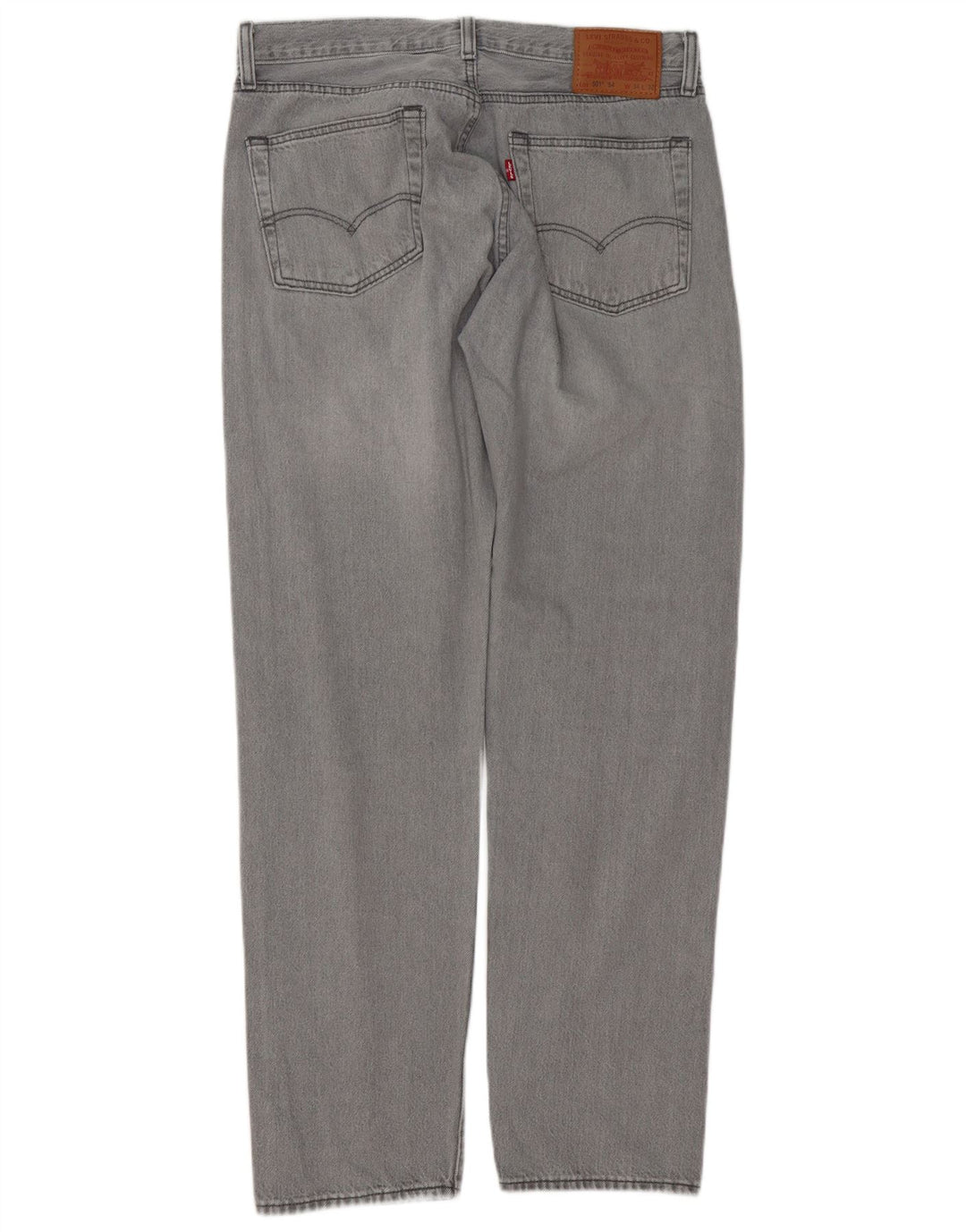 Levi's Herren 501 Straight Jeans W34 L32 Graue Baumwolle