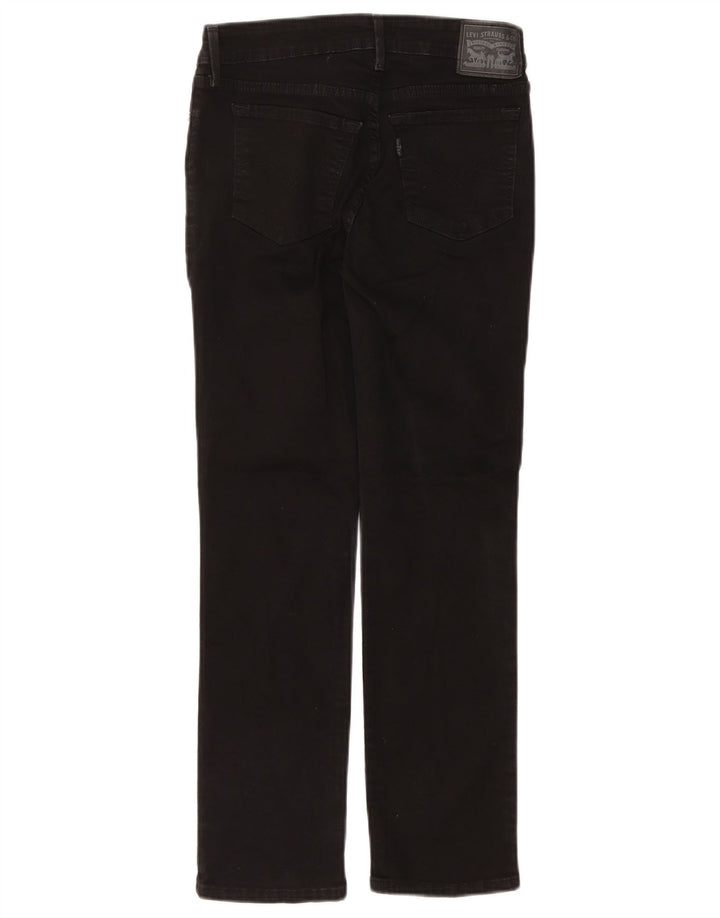 Levi's Damen 712 Slim Jeans W27 L28 Schwarze Baumwolle