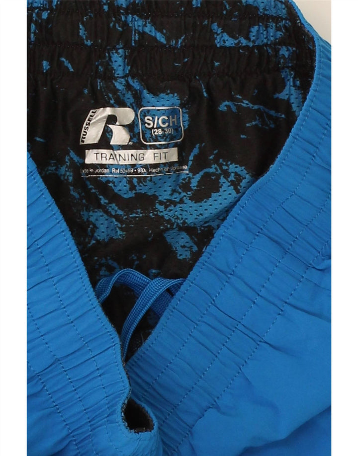RUSSELL ATHLETIC Mens Sport Shorts Small  Blue Polyester Vintage Russell Athletic and Second-Hand Russell Athletic from Messina Hembry 
