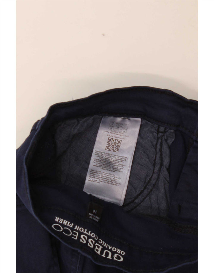 Guess Jeansshorts für Jungen, 13–14 Jahre, W28, blaue Baumwolle