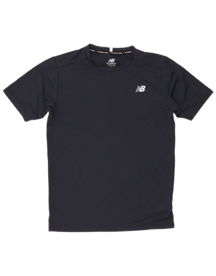 New Balance Herren T-Shirt Top XS Marineblau Polyester