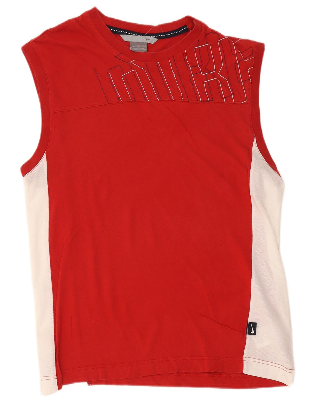 Nike Herren-T-Shirt mit Grafik, Größe L, Rot, Colourblock-Baumwolle