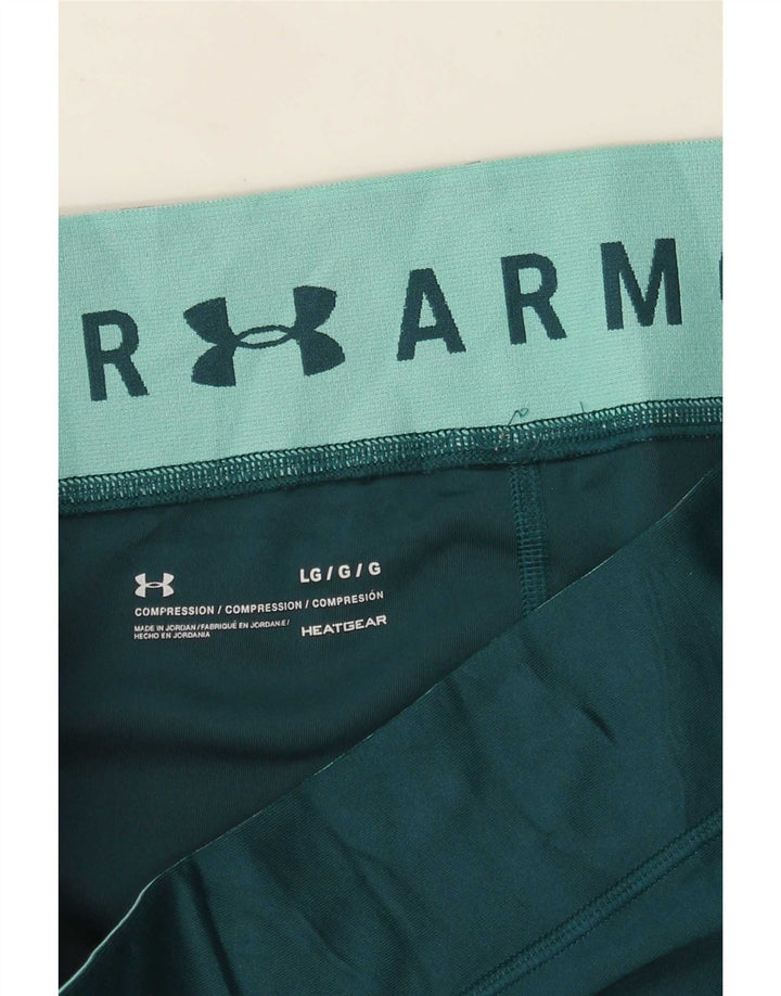 Under Armour Damen Kompressions-Capri-Leggings, UK 14, Größe L, Grün