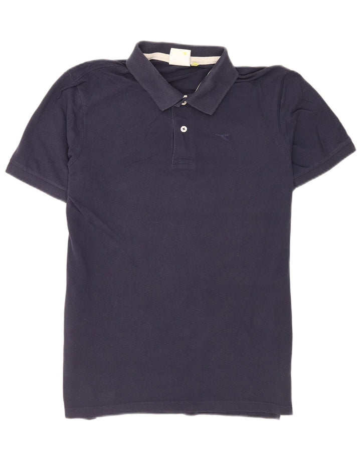 Diadora Herren-Poloshirt, große marineblaue Baumwolle