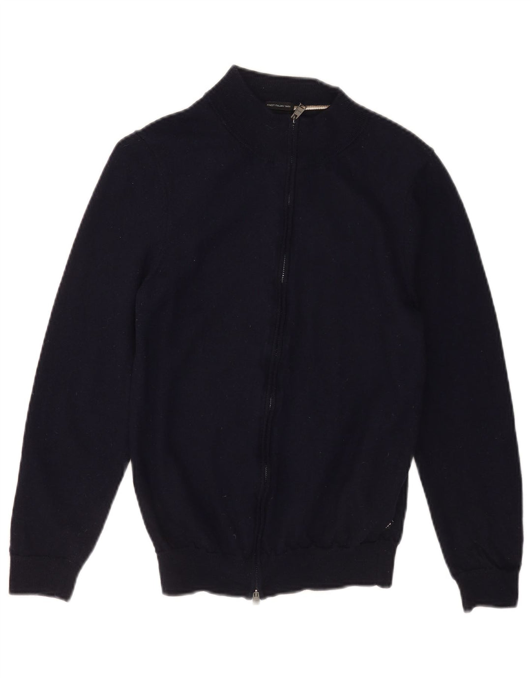Hugo Boss Damen-Cardigan-Pullover UK 12 Mittelmarineblaue Schurwolle