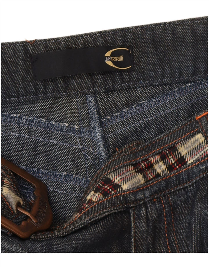 Just Cavalli Damen Straight Jeans IT 44 Medium W32 L27 Marineblau Designer