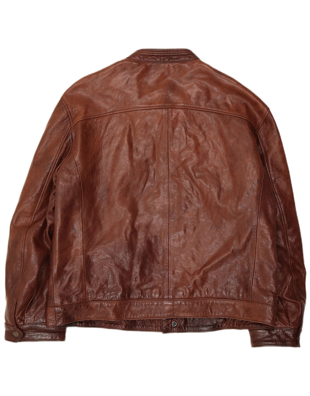 Vintage Herren Lederjacke UK 38 Mittelbraunes Leder