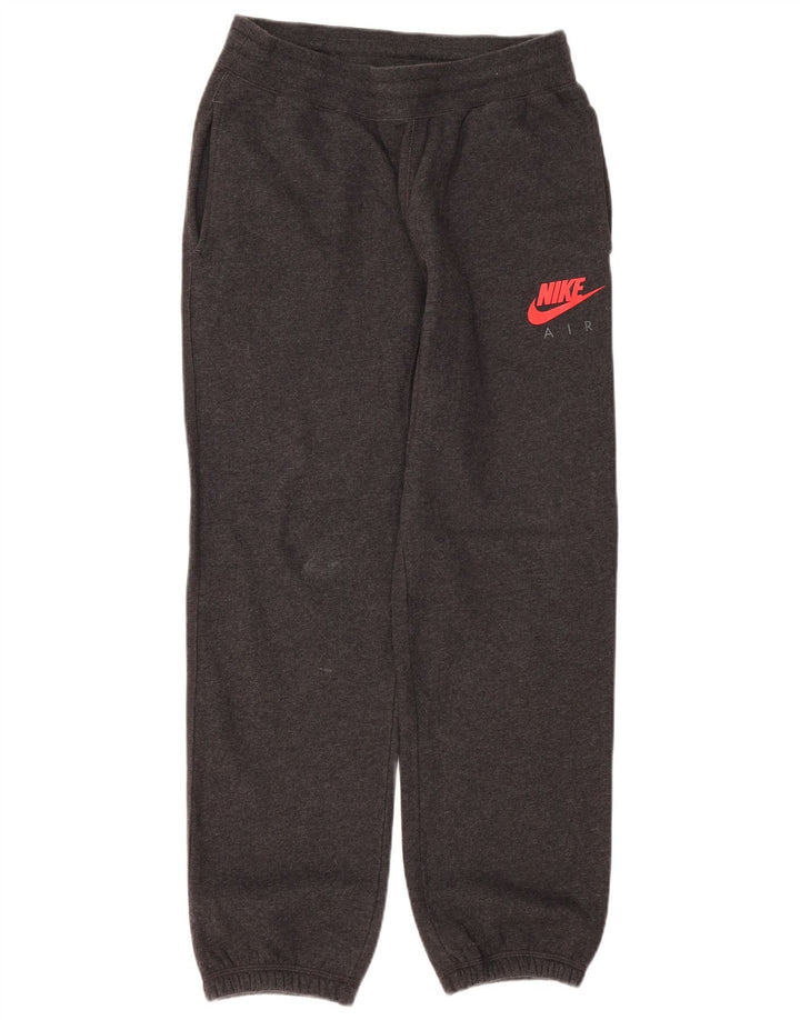 Nike Herren-Trainingshose mit Grafik, mittelgraue Baumwolle