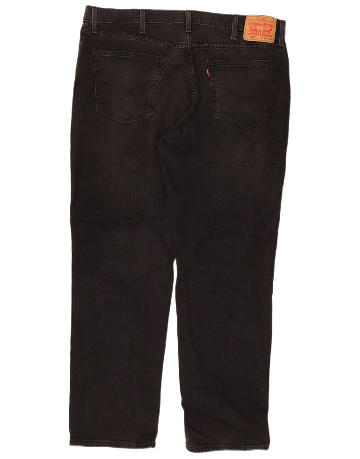 Levi's Herren 541 Tapered Jeans W40 L32 Schwarze Baumwolle