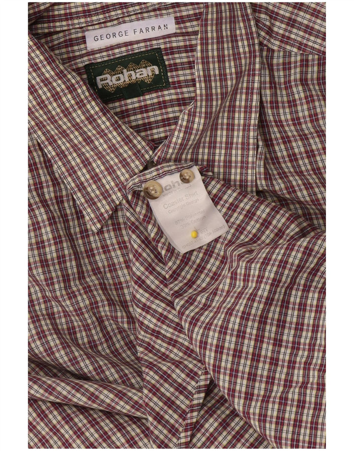 Rohan Herren-Flanellhemd, groß, rot kariert, Polyester
