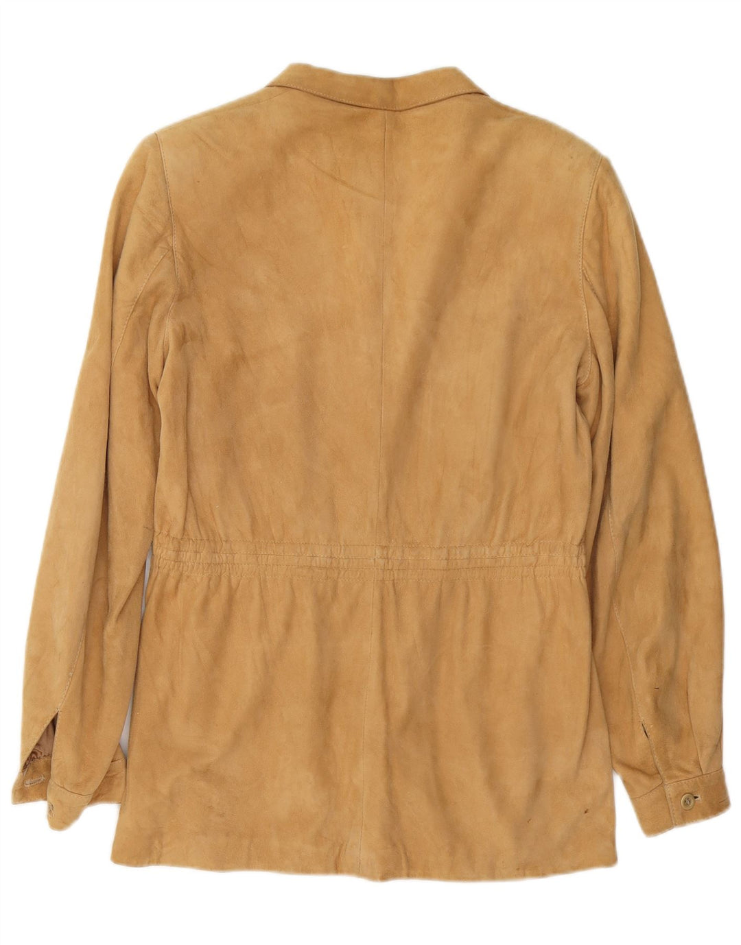 Vintage Damen Wildlederjacke IT 46 Großes Beige Leder