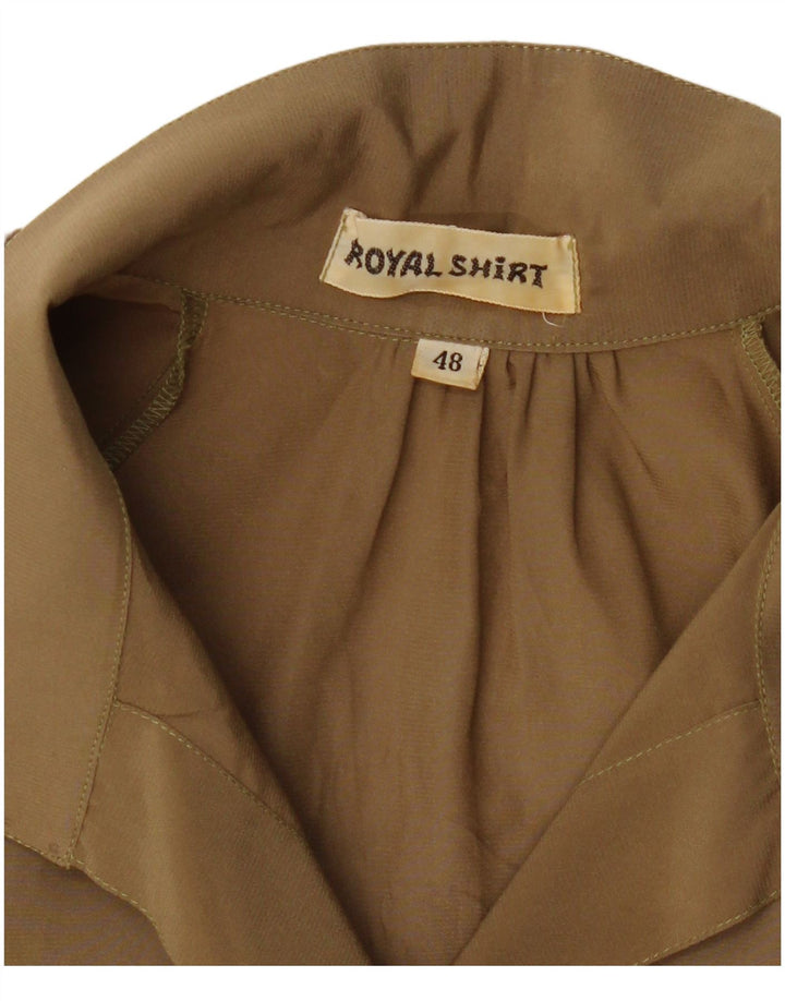 Vintage Damen Hemdbluse IT 48 XL Khaki