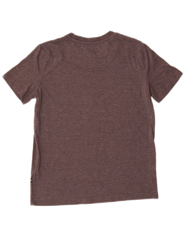 U.S. Polo Assn. Graues T-Shirt-Oberteil für Jungen, 8–9 Jahre, aus grauer Baumwolle