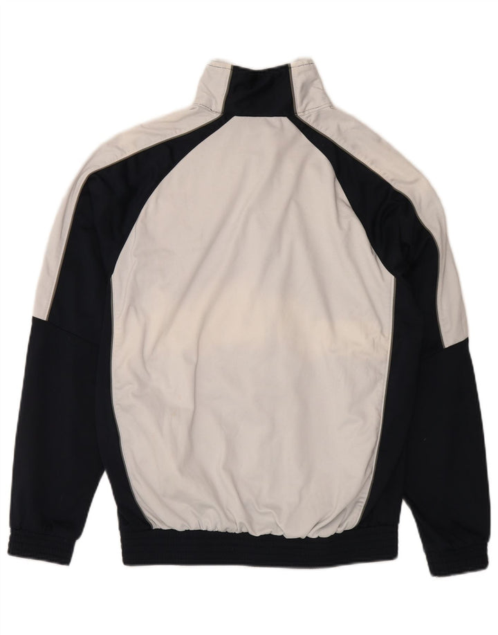 CHAMPION Mens Tracksuit Top Jacket Medium White Colourblock Polyester