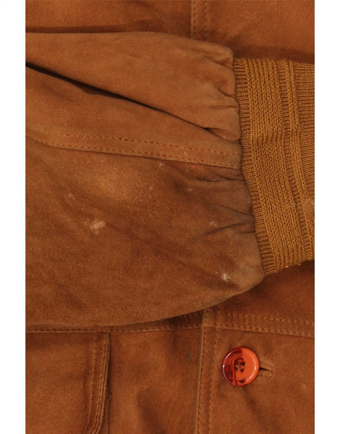 Vintage Herren Wildleder Bomberjacke IT 56 3XL Braunes Leder