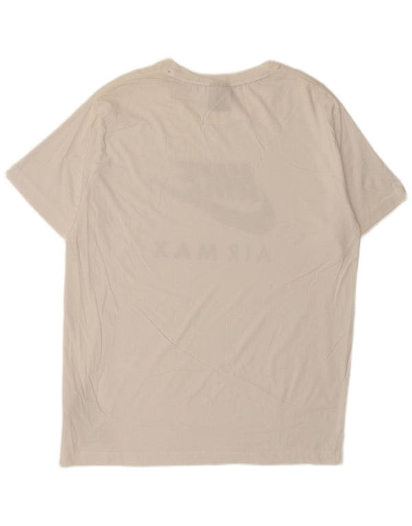 Nike Herren-T-Shirt mit Grafik, XL, weiße Baumwolle