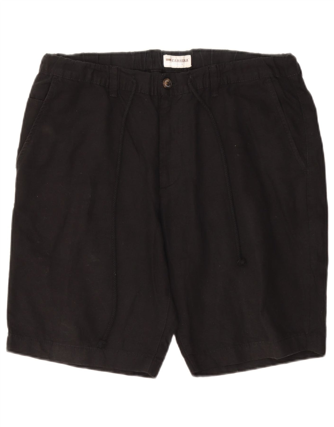 CARRERA Herren VERONA Chino-Shorts, Größe L, W36, schwarze Baumwolle