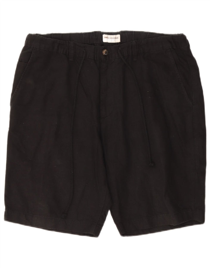 CARRERA Herren VERONA Chino-Shorts, Größe L, W36, schwarze Baumwolle