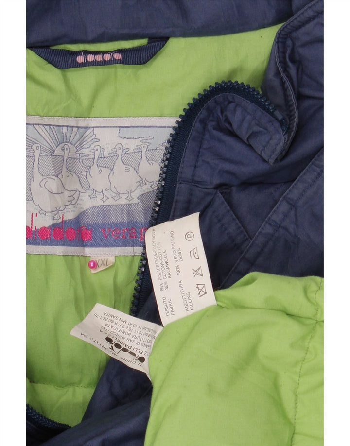 DIADORA Wattierte Herrenjacke UK 44 2XL Marineblau Polyester