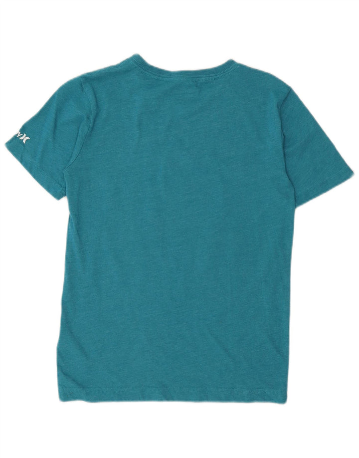 Hurley Grafik-T-Shirt für Jungen, 10–11 Jahre, mittelblaue Baumwolle