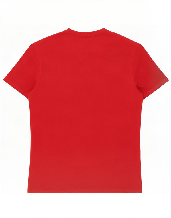 Guess Grafik-T-Shirt-Oberteil für Damen, UK 14, mittelrot