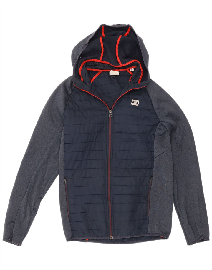 Jack & Jones gepolsterter Herren-Trainingsanzug mit Kapuze, Jacke, Größe S, Marineblau