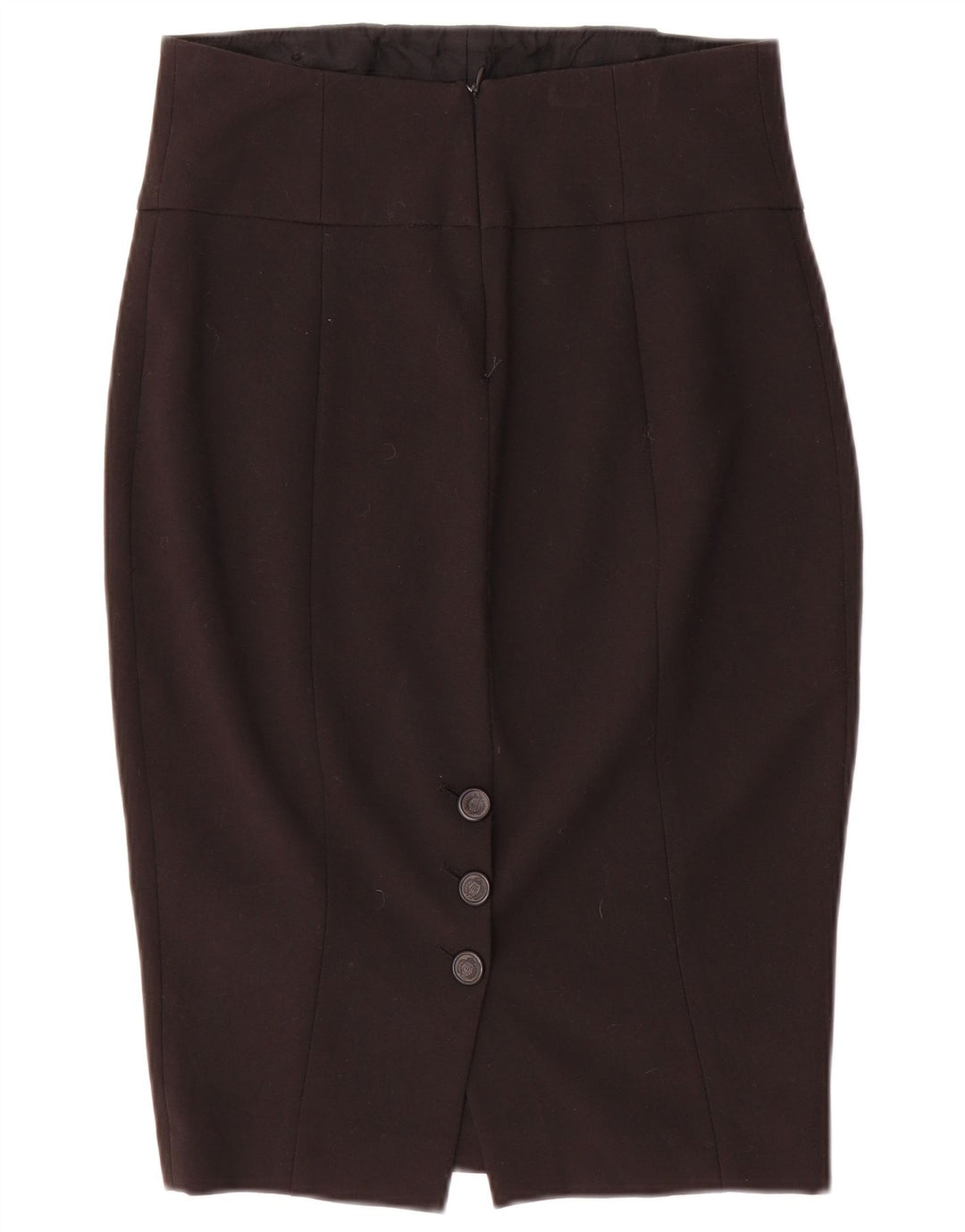 Zara Damen Bleistiftrock mit hoher Taille, mittelgroß, W26, Schwarz