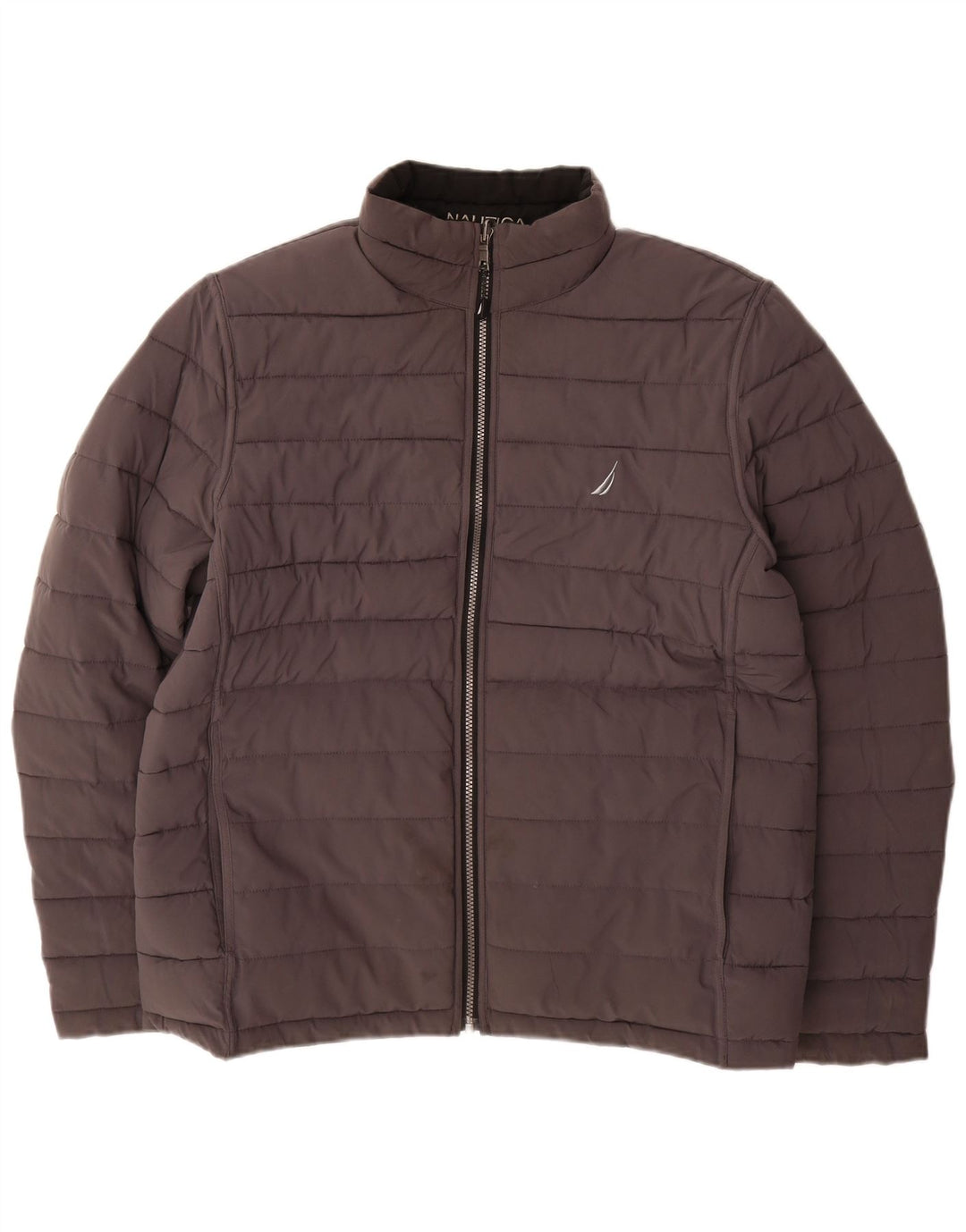 NAUTICA Herren Reversible Wattierte Jacke UK 40 Large Schwarz Polyester