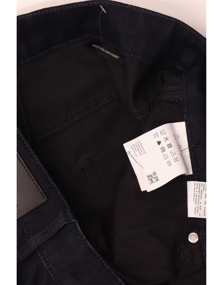Hugo Boss Herren Slim Jeans W34 L34 Marineblaue Baumwolle