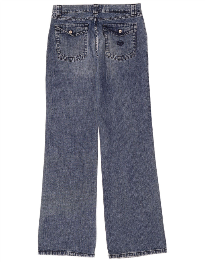 Sergio Tacchini Damen Bootcut Jeans W29 L35 Blaue Baumwolle