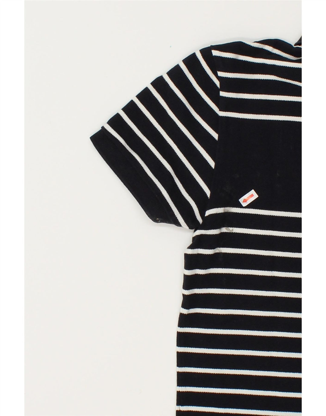 MARINA YACHTING Mens Polo Shirt Medium Black Striped Cotton Vintage Marina Yachting and Second-Hand Marina Yachting from Messina Hembry 