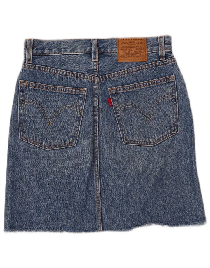 Levi's Damen Jeansrock W25 XS Blaue Baumwolle
