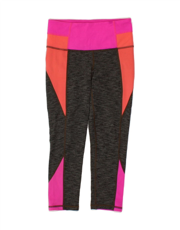 ATHLETA Womens Capri Leggings UK 2 2XS  Black Colourblock Nylon Vintage Athleta and Second-Hand Athleta from Messina Hembry 