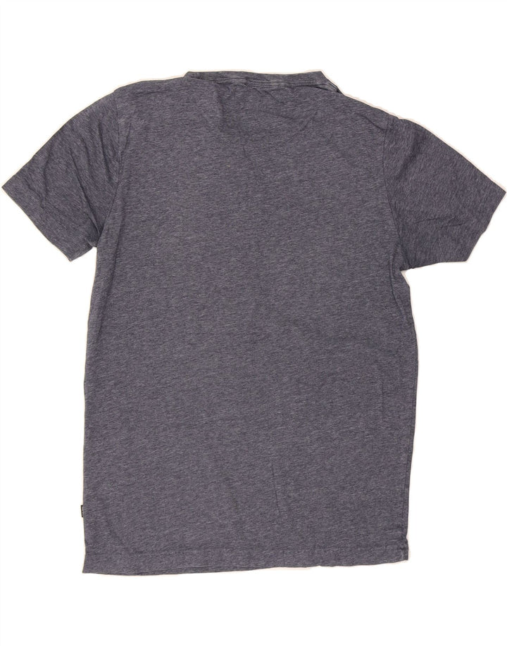 PUMA Mens Graphic T-Shirt Top Small Navy Blue Flecked Vintage Puma and Second-Hand Puma from Messina Hembry 