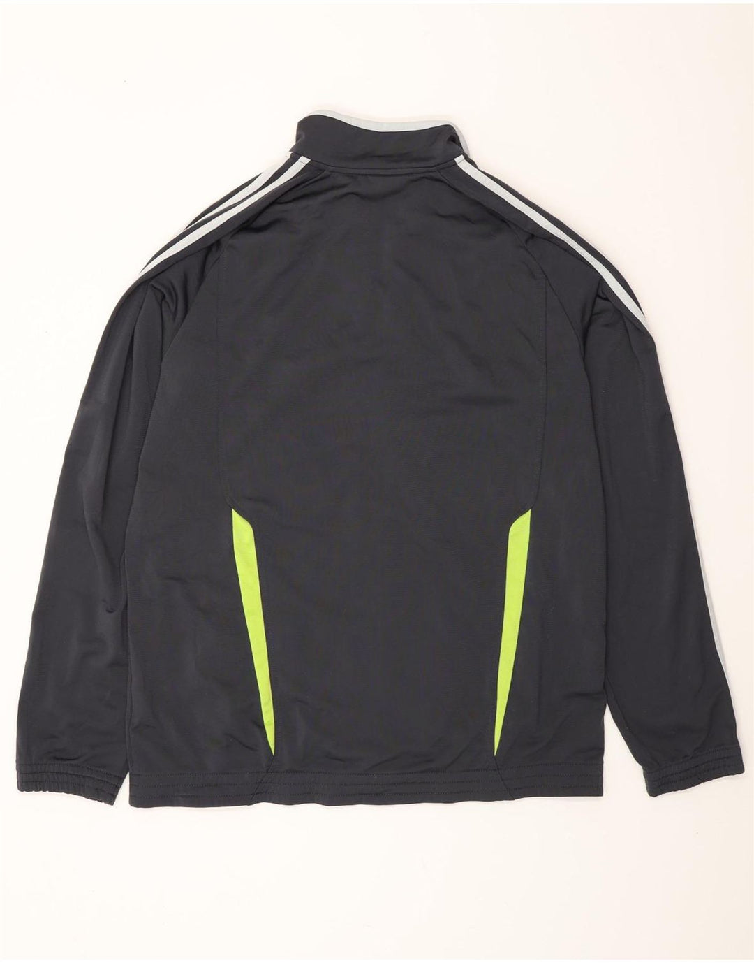 ADIDAS Herren-Trainingsanzug-Top-Jacke, großes graues Farbblock-Polyester