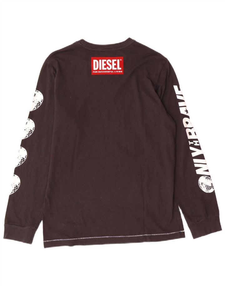 Diesel Jungen Graphic Top Langarm 13-14 Jahre Schwarz