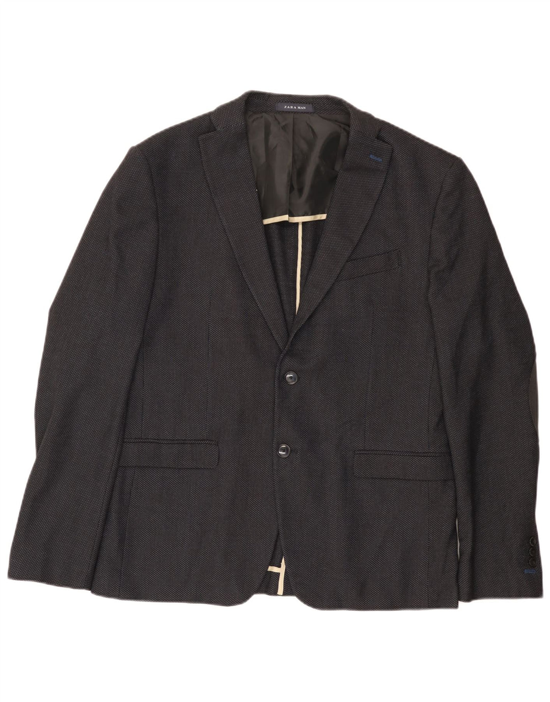 Zara Herren 2-Knopf-Blazerjacke EU 54 XL Schwarz
