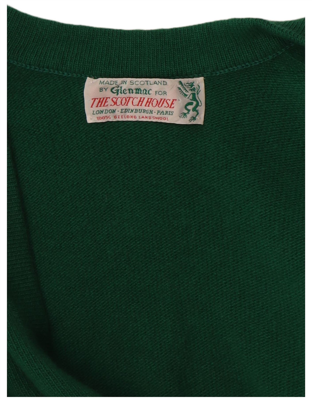 Glenmac Damen-Cardigan-Pullover UK 16 Große grüne Lammwolle