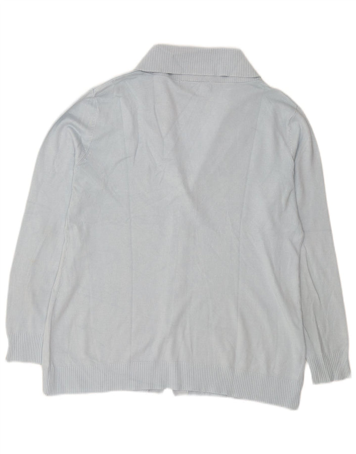 Zara Damen-Cardigan-Pullover UK 16 Large Blue Rayon
