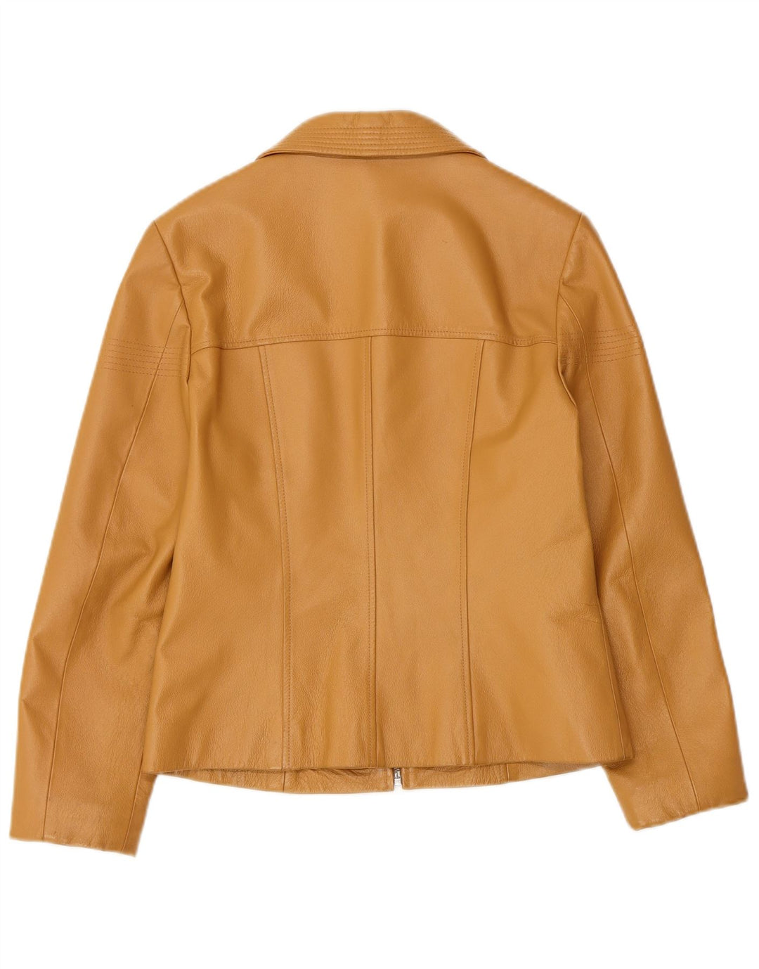 TOGETHER Damen Lederjacke UK 8 Small Beige Leder