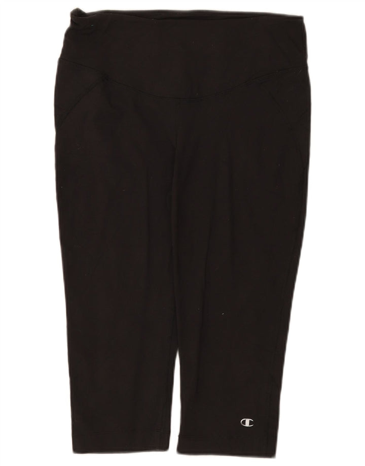 Champion Damen Capri-Leggings UK 12 Mittelschwarzes Nylon