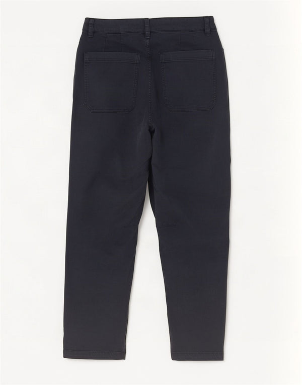 Fat Face Damen Crop Tapered Jeans UK 10 Small W32 L25 Marineblau Baumwolle